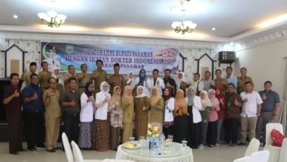 Bupati Dan Ikatan Dokter Indonesia Cabang Pasaman Bersilaturrahim Bersama