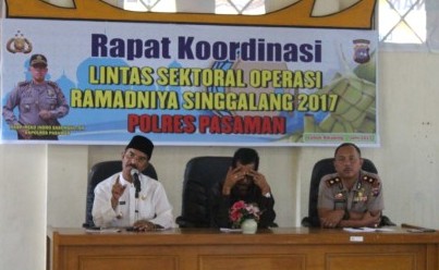 Polres Pasaman Laksanakan Rakor Lintas Sektoral Operasi Ramadniya Singgalang 2017