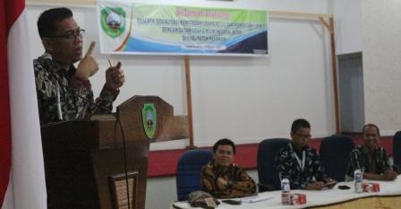 Bupati Pasaman Membuka Sosialisasi Kemiraan UKM Dengan BUMN