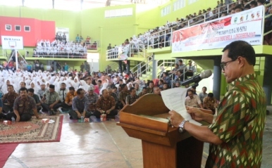 Pasaman Nonton Bareng Film G30s/PKI Di GOR Tuanku Rao Lubuk Sikaping