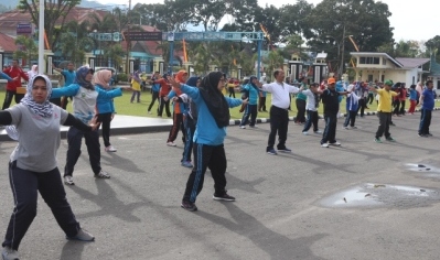 Pasaman Sehat, Pasaman Bugar, Bersama Senam Rutin Jum’at Pagi 