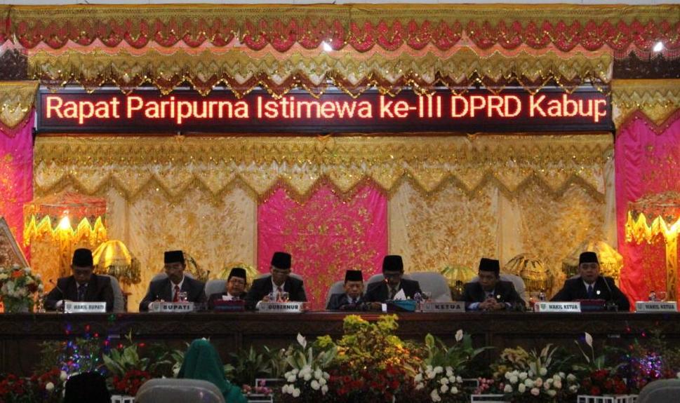 DPRD PASAMAN ADAKAN PARIPURNA ISTIMEWA III TENTANG HUT PASAMAN KE-73