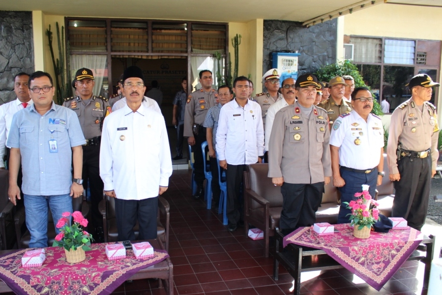 Bupati Pasaman Hadiri Upacara Satpam Ke-38 di Mapolres Pasaman