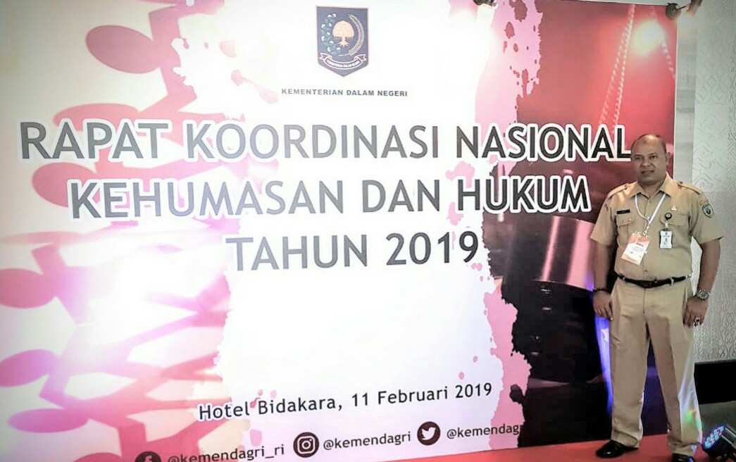 KABAG HUMASY PEMDA PASAMAN IKUTI RAPAT KOORDINASI NASIONAL KEHUMASAN DAN HUKUM 2019 DI JAKARTA 