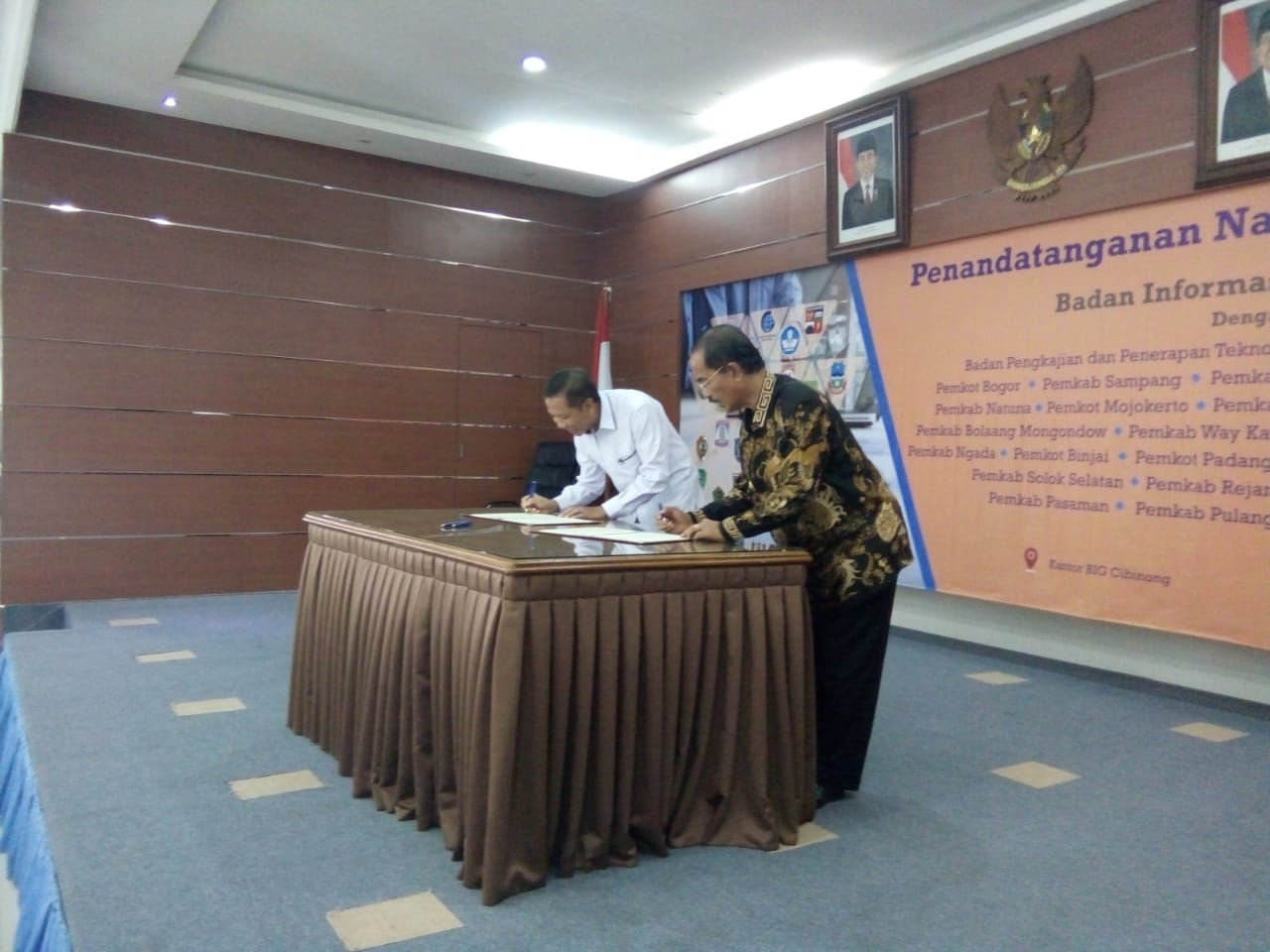 Pemkab Pasaman MoU Dengan Badan Imformasi Geospasial Di Jakarta