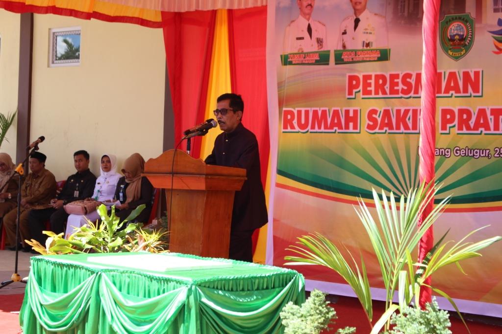 SUARA KETUA DPRD PASAMAN BERGEMA DI RS PRATAMA PADANG GELUGUR