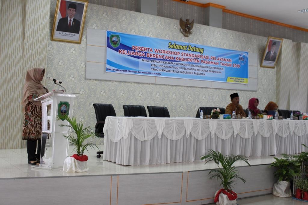 PEMDA PASAMAN SELENGGARAKAN WORKSHOP JAMINAN PELAYANAN KB TAHUN 2019