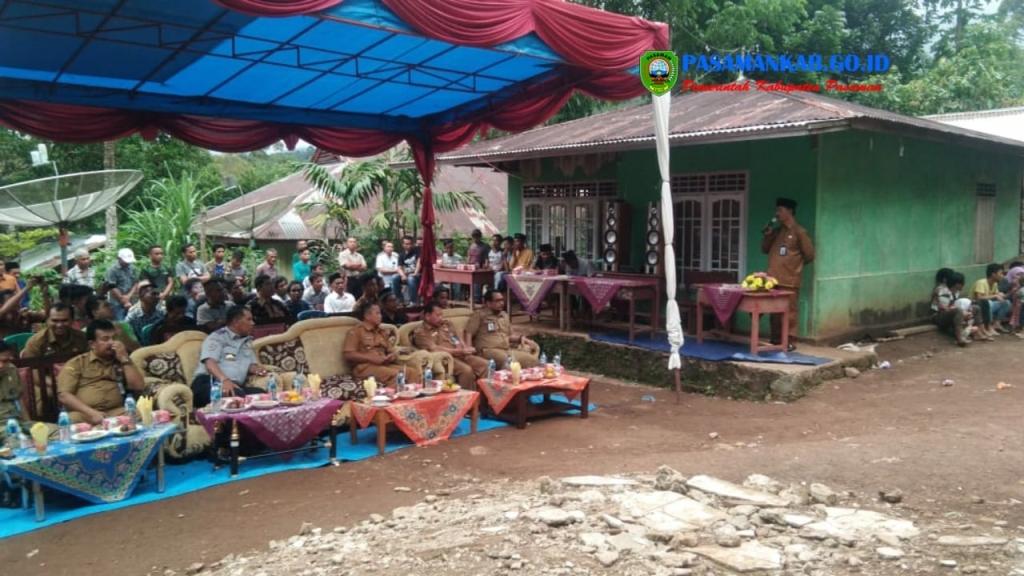 Bupati H. Yusuf Lubis. SH. MSi. Membuka Secara Resmi Open Turnamen Sepak Takraw Padang Laweh Cup I Tahun 2019