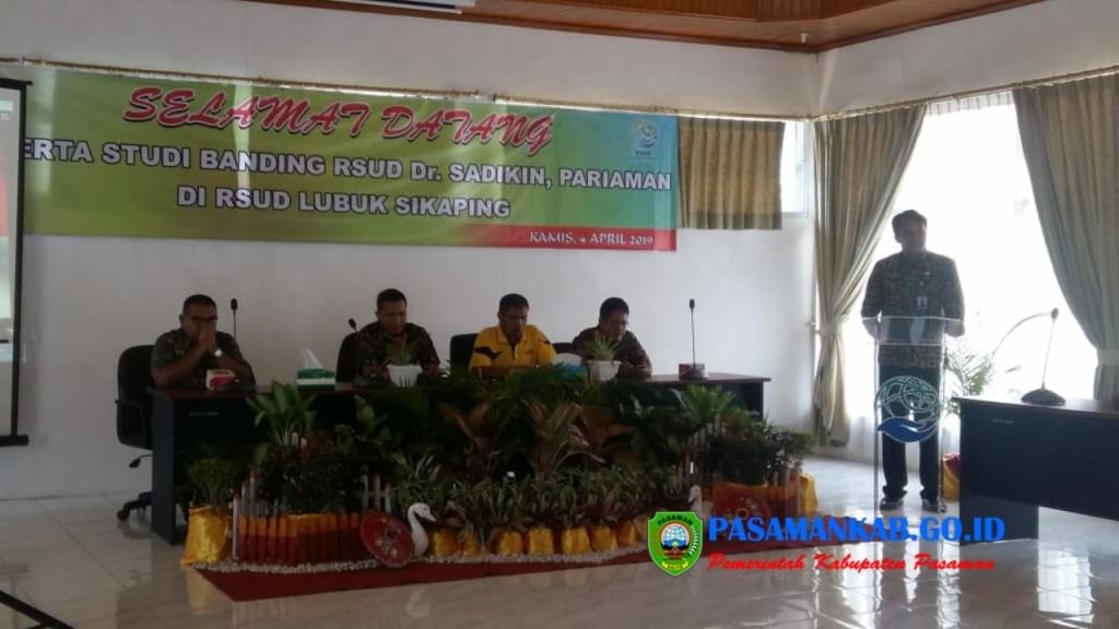 RSUD Lubuk Sikaping Terima Studi Banding RSUD dr. Sadikin Pariaman