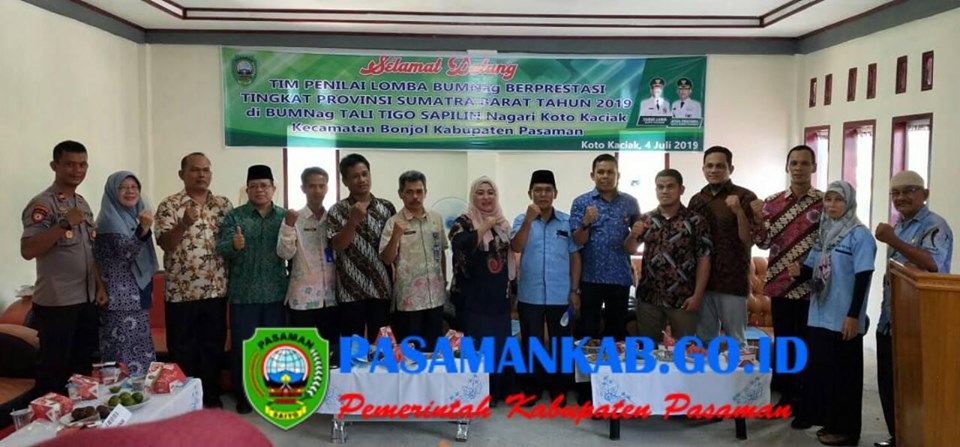 BUMNag Tigo Tali Sapilin Nagari Koto Kaciak, Wakili Pasaman Ikuti Lomba BUMNag Berprestasi Tingkat Provinsi Sumatera Barat