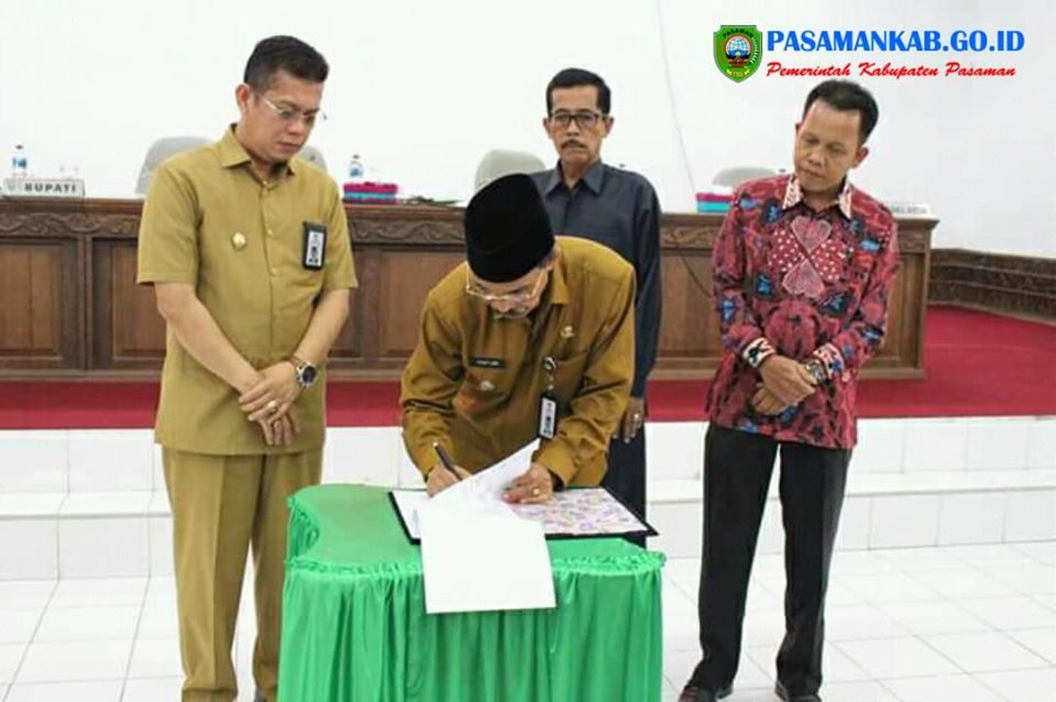 Pemkab Bersama DPRD Adakan Persetujuan Bersama Tentang Ranperda Pertanggungjawaban Pelaksanaan APBD Kabupaten Pasaman T.A 2018