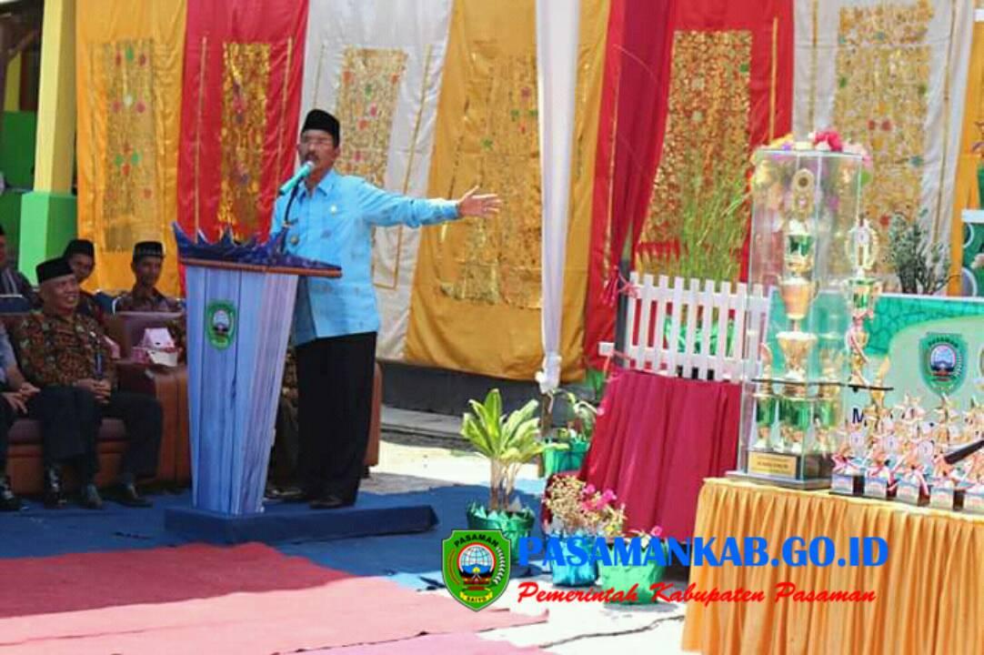 Bupati H. Yusuf Lubis. SH. M.Si  Membuka Secara Resmi MTQ Nasional  Ke-47 Kecamatan Bonjol