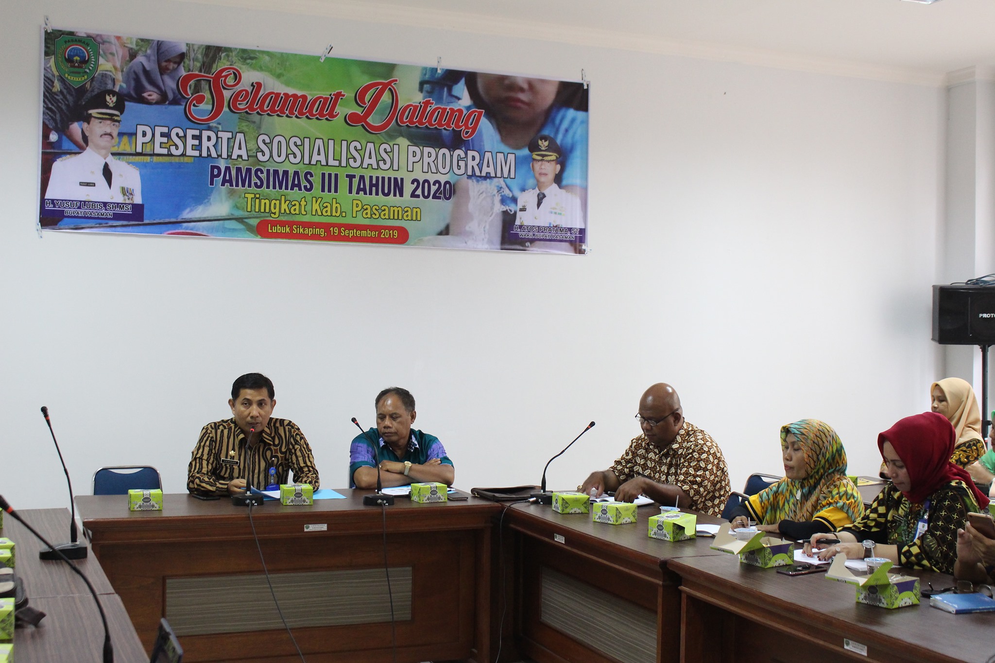 Wujudkan Kesejahteraan Masyarakat, BAPPEDA Sosialisasikan Program Pamsimas III Tahun 2020  Tingkat Kabupaten Pasaman