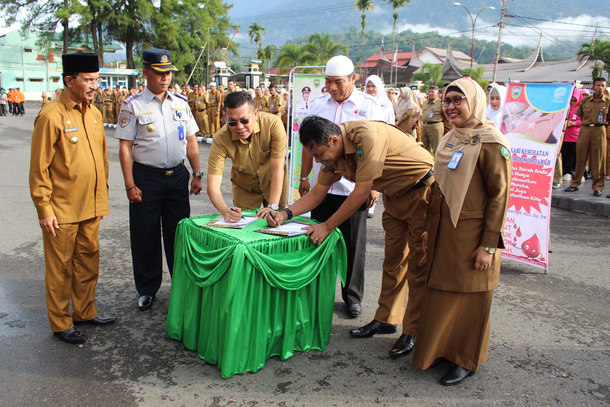 PMI Cabang Pasaman Adakan Penandatanganan Perjanjian Kerja Sama Dengan RSUD Lubuk Sikaping