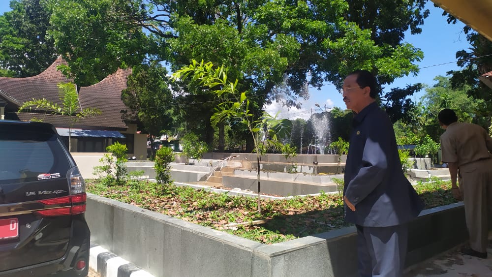 Bupati Pasaman Tinjau Lokasi Taman Air mancur