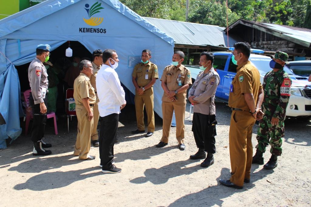 Ketua DPRD Pasaman Bustomi, SE Kunjungi Posko PPVC di Batas Provinsi Sumbar 