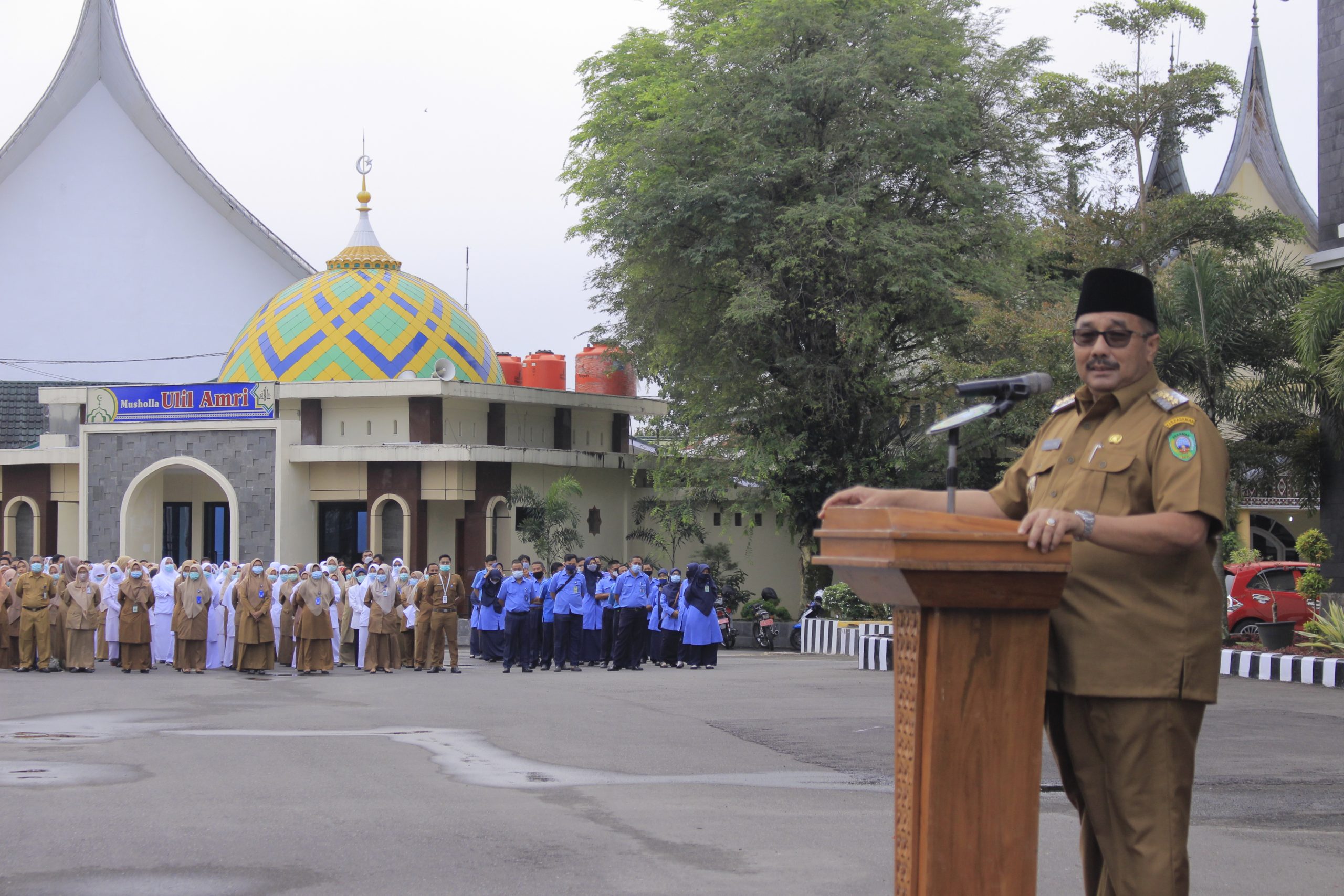 Apel Pagi Perdana, Bupati dan Wakil Bupati Pasaman Sampaikan Pesan Untuk Seluruh Jajaran Pemkab Pasaman