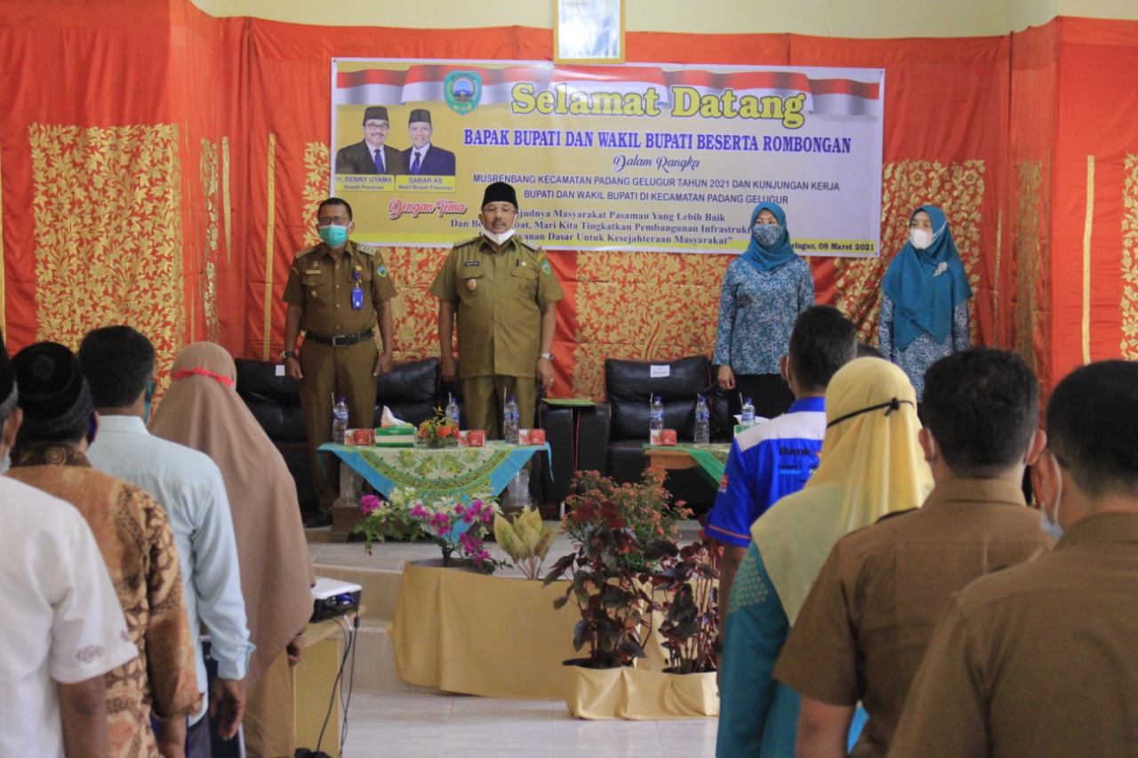 Hadiri dan Buka Musrenbang Kecamatan Panti, Bupati Pasaman Benny Utama : Prioritaskan Pembangunan Yang Menjadi Kebutuhan Masyarakat