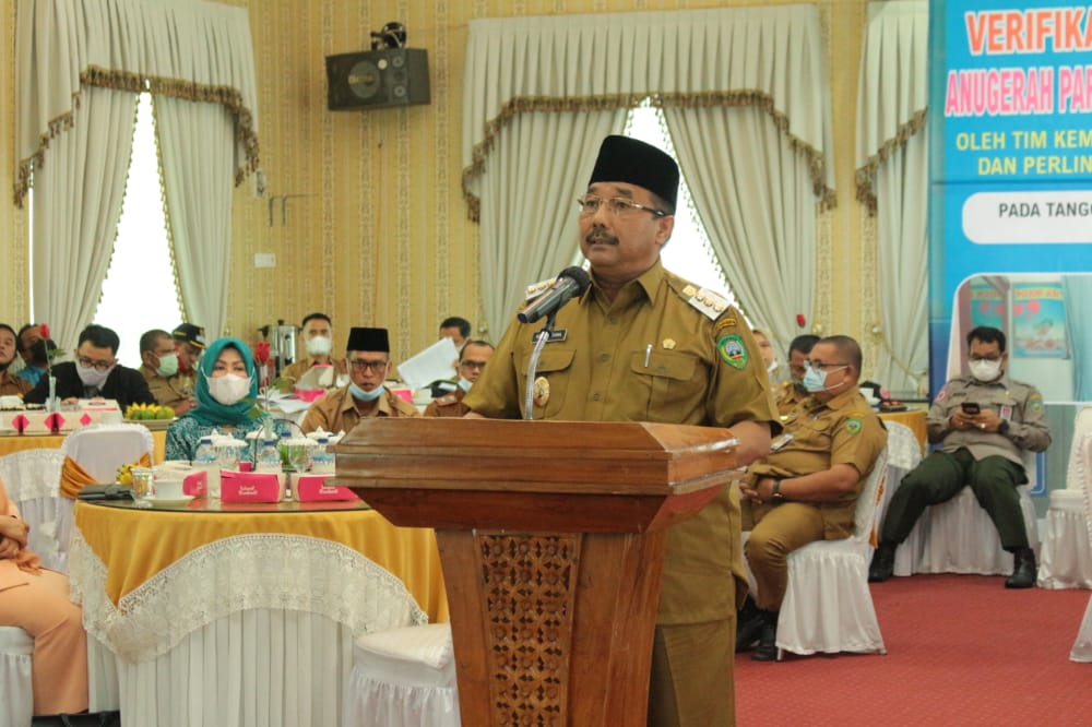 KAB PASAMAN  DINILAI KEMENTERIAN PEMBERDAYAAN PEREMPUAN DAN PERLINDUNGAN ANAK, ANUGERAH  PARAHITA  EKAPRAYA (APE) TAHUN 2020 