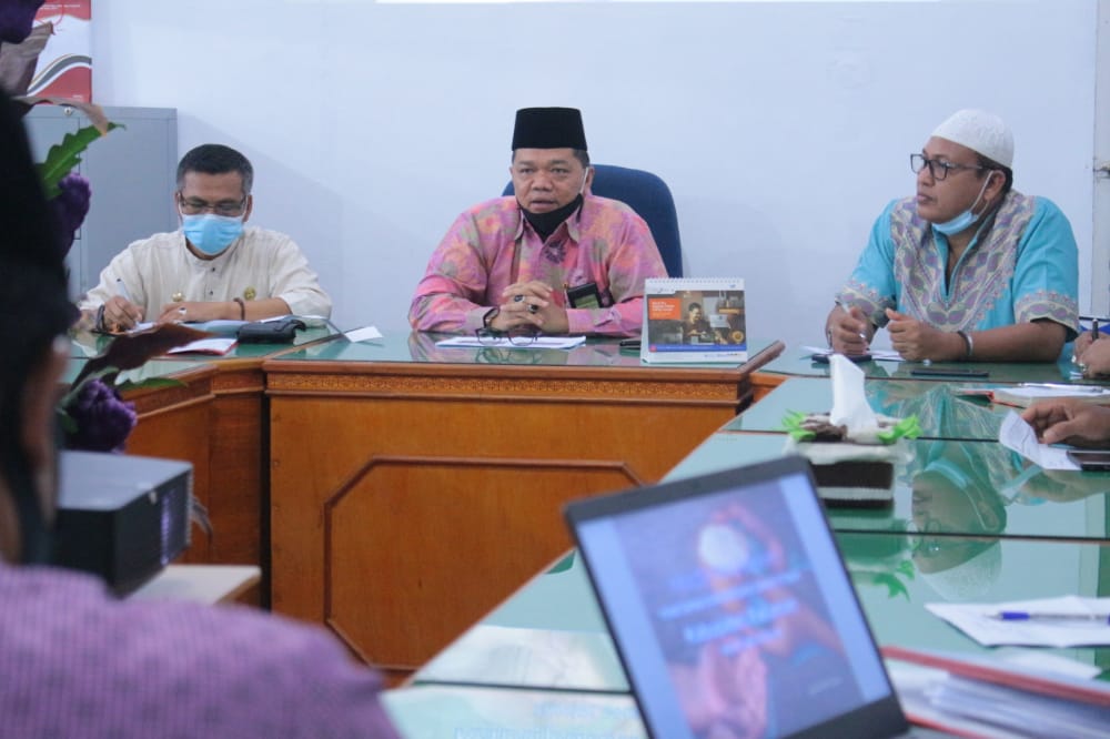 KEMENAG PASAMAN ADAKAN MUSYAWARAH UNTUK PENETAPAN STANDARISASI ZAKAT FITRAH 1442 H/2021M