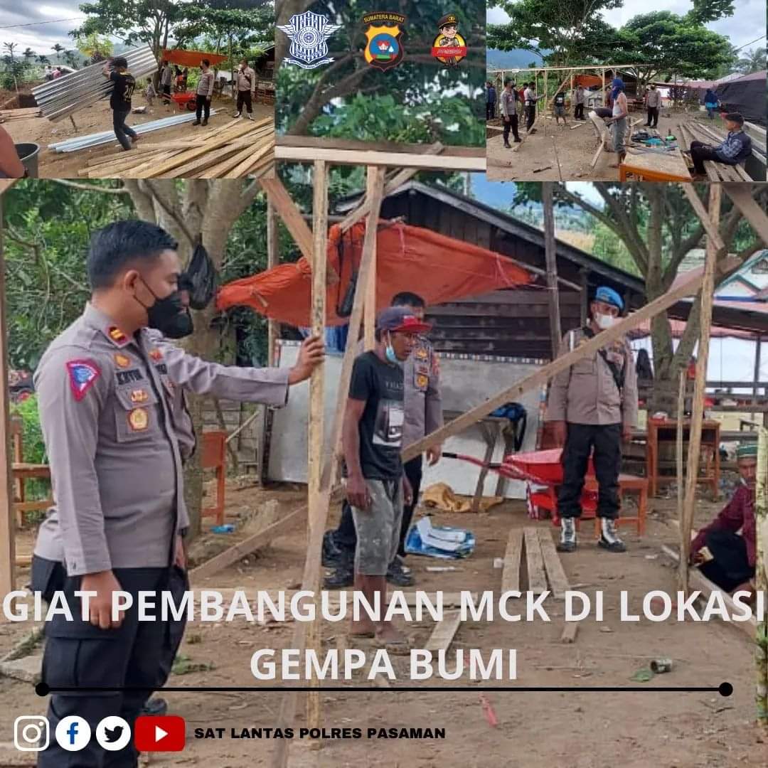 MCK dan Sarana Air Bersih Dibangun Di Pos Pengungsian