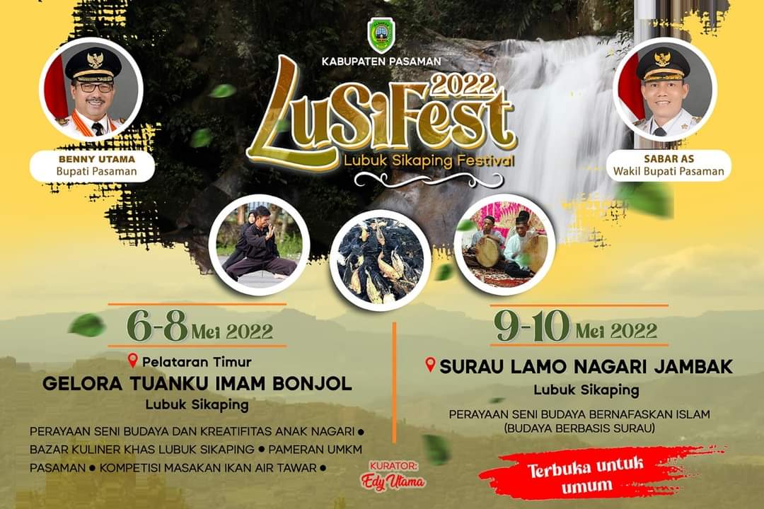 Sambut Perantau, Kembangkan UMKN, LusiFest Anak Nagari Pasaman Digelar