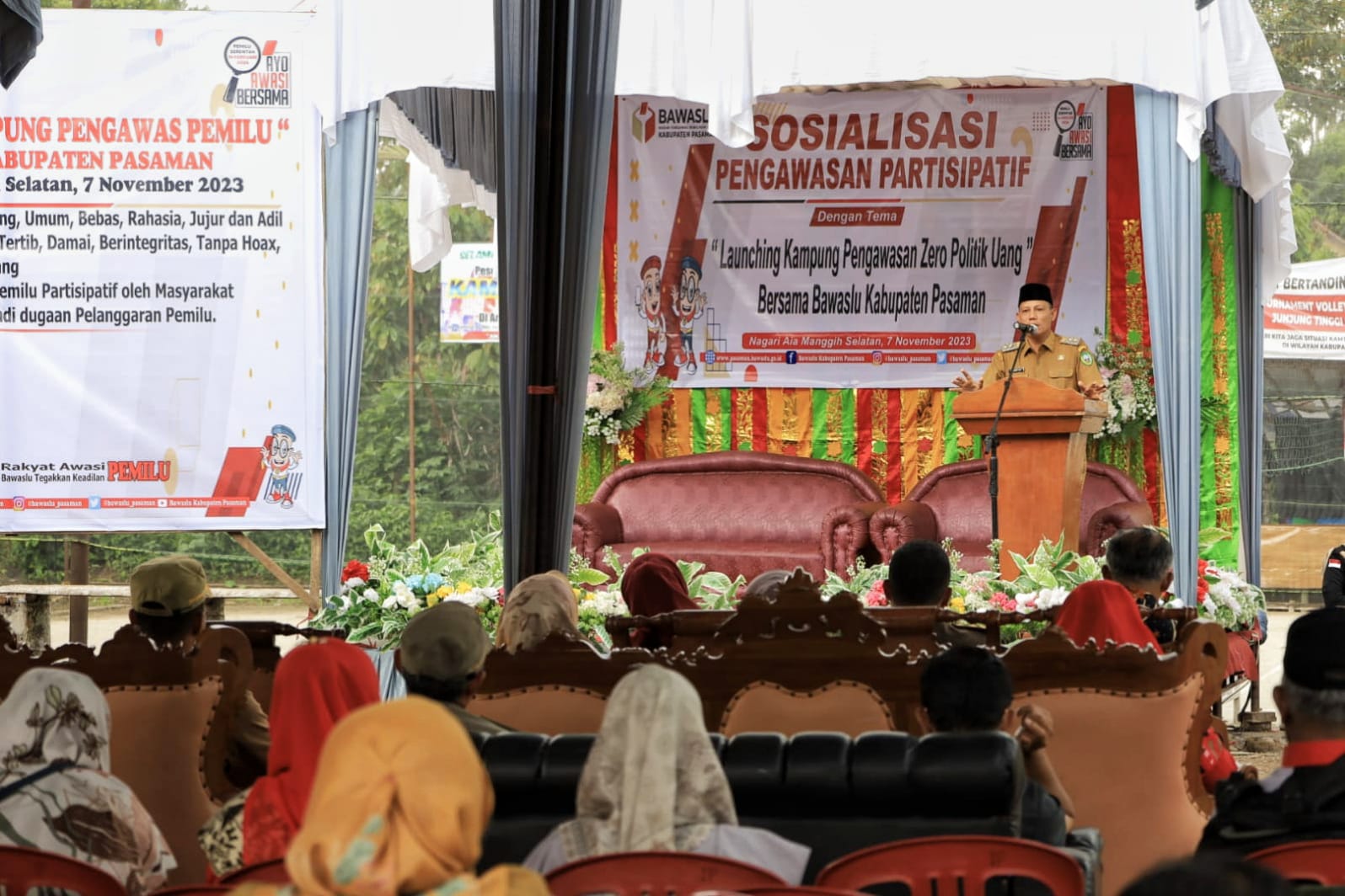 Songsong Pemilu 2024, Bupati Sabar AS Lounching Kampung 'Zero' Politik Uang