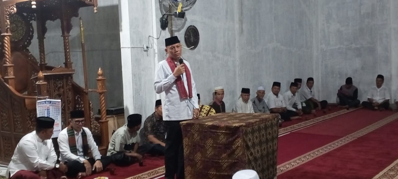 Pimpin Safari Subuh di Masjid Raya  Nurul Hikmah Koto Rajo, Sabar AS himbau himbau  ramaikan masjid 