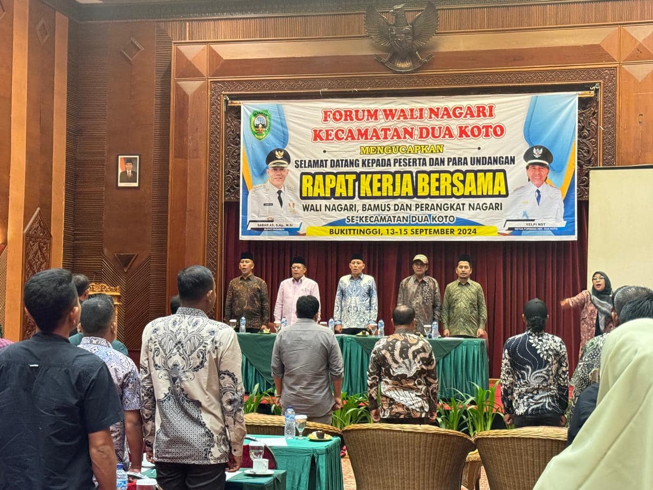 Bupati Sabar AS hadiri Rapat Kerja Wali Nagari se Kec Duo Koto, Diharapkan Membawa energi positif dan semangat baru.