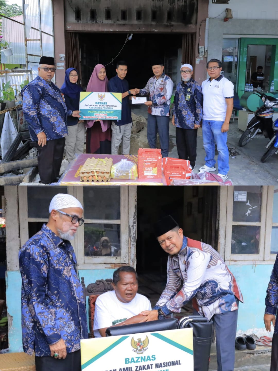 Pastikan Hak Warga Terpenuhi, Bupati Pasaman Serahkan Bantuan Kebakaran dan Alat Bantu Disabilitas