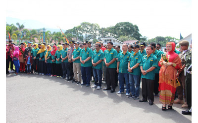 Sambutan Panitia Penyelenggara Pasaman atas kehadiran Wakil Gubernur Sumbar Nasrul Abid beserta Panitia TDS 2019 di Lubuk Sikaping