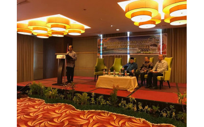 H. Yusuf Lubis, SH, M.Si Bupati Pasaman sedang expos potensi Pasaman di Sumbar Expo 2019 di Medan